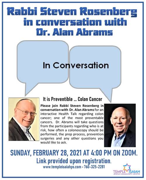 Banner Image for Rabbi Conversation with Dr. Alan Abrams